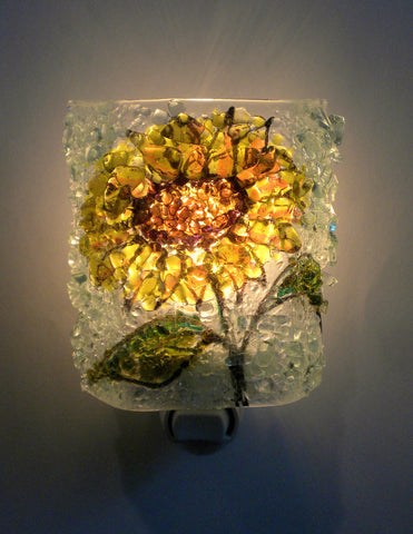 SunflowerReborn Glass Night Light