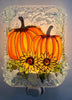 Autumn Pumpkins & Sunflowers Recycled Glass Nightlight