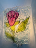 Pink Rose Recycled Glass Night Light