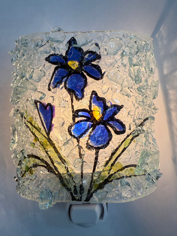 Iris Reborn Glass Night Light