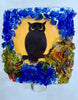 Harvest Moon Owl Recycled Bottle Glass  Night light