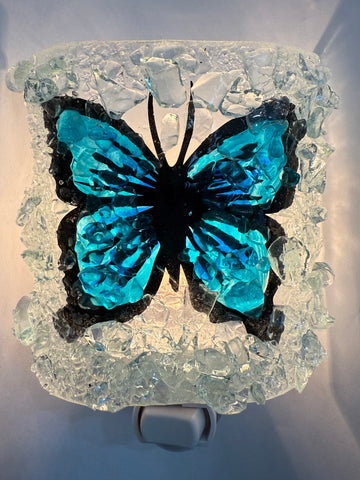 Blue Butterfly Night Light