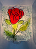 Red Rose Recycled Glass Night Light