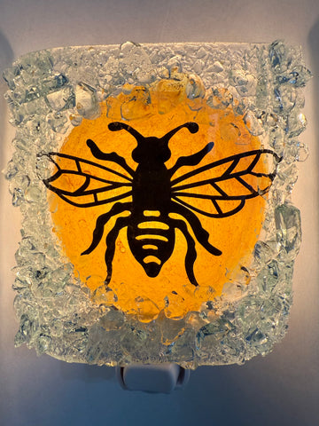 Bee Recycled Glass  Nightlight