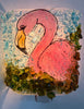 Tropical Flamingo Recycled Bottle Glass Night Light By Reborn Glass