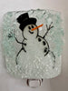 Snowman Recycled Bottle Glass Night Light