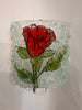 Red Rose Recycled Glass Night Light