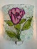 Pink Rose Recycled Glass Night Light