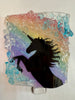 Rainbow Unicorn Recycled Glass Night Light