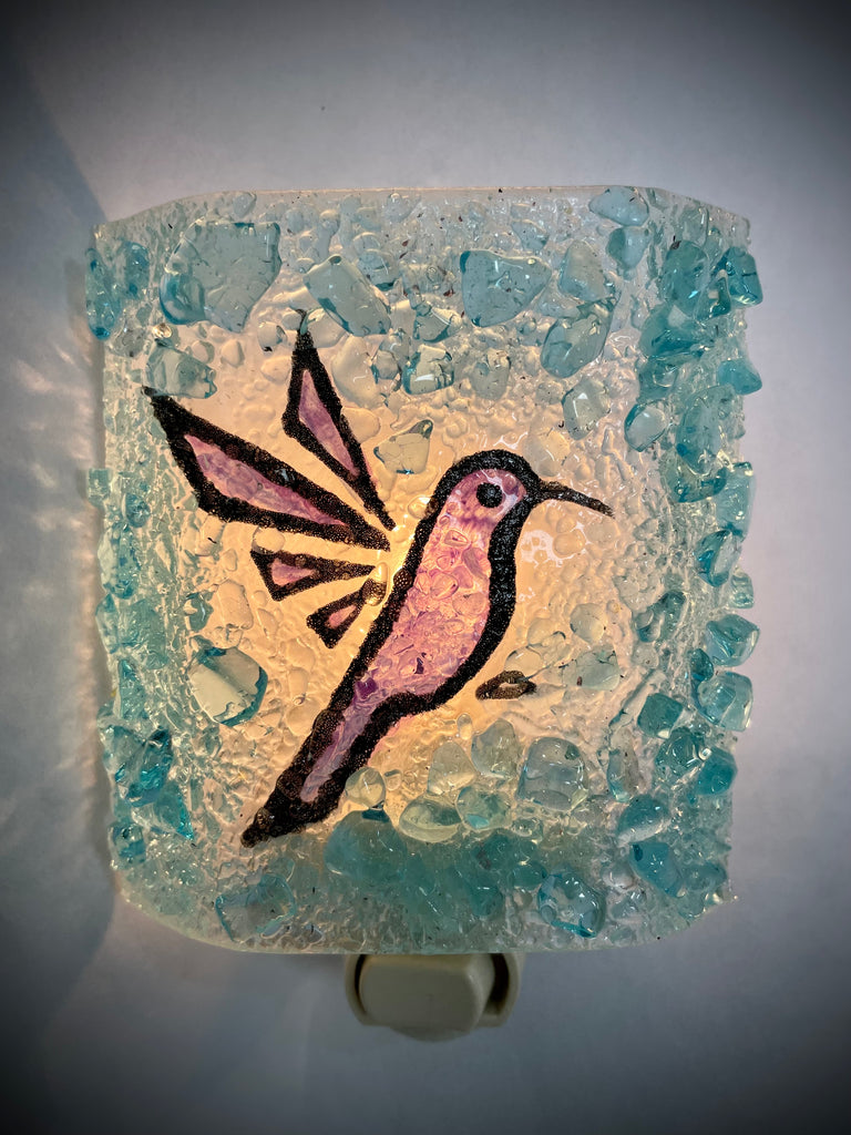 Lost Voices of Fentanyl--Recycled Bottle Glass Night Light