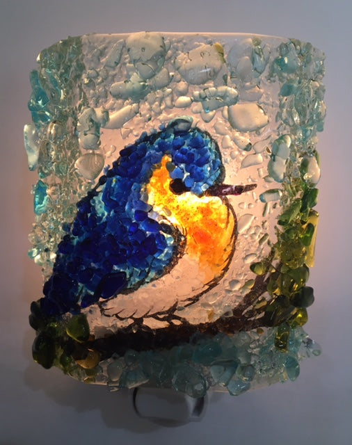 Bluebird Night Light - RebornGlass.com