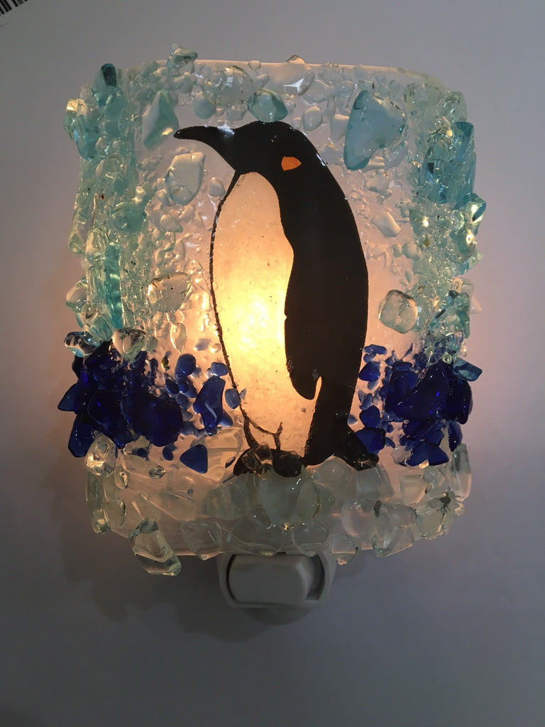 Penguin Night Light - RebornGlass.com