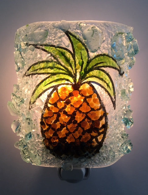 Pineapple Recycled Glass Night Light - RebornGlass.com