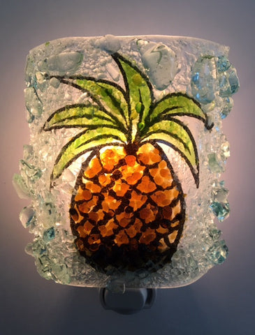Pineapple Recycled Glass Night Light