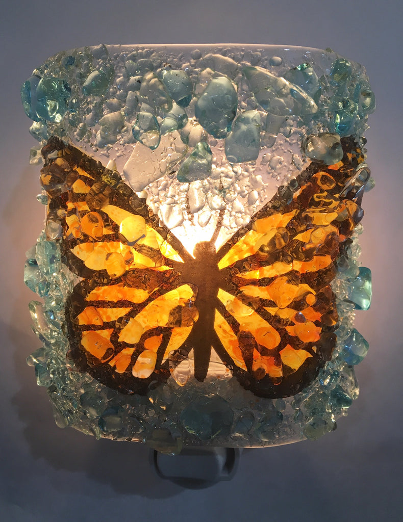 Monarch Butterfly Night Light - RebornGlass.com