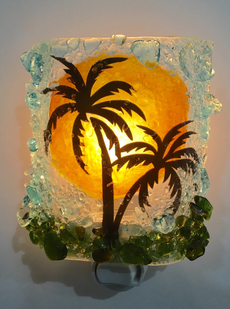Palm Tree Night Light - RebornGlass.com