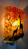 Giraffe Mom and Baby Recycled Bottle Glass Night Light - RebornGlass.com